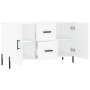 White engineered wood sideboard 100x36x60 cm by vidaXL, Sideboards - Ref: Foro24-828180, Price: 93,44 €, Discount: %
