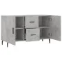 Betongraues Sideboard aus Holzwerkstoff, 100 x 36 x 60 cm von vidaXL, Sideboards - Ref: Foro24-828192, Preis: 100,26 €, Rabat...