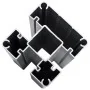 Fence set 2 square + 1 oblique WPC brown 446x186 cm by vidaXL, fence panels - Ref: Foro24-3053216, Price: 722,68 €, Discount: %