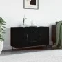Black engineered wood sideboard 100x36x60 cm by vidaXL, Sideboards - Ref: Foro24-828165, Price: 99,47 €, Discount: %