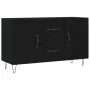 Black engineered wood sideboard 100x36x60 cm by vidaXL, Sideboards - Ref: Foro24-828165, Price: 99,47 €, Discount: %