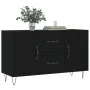 Black engineered wood sideboard 100x36x60 cm by vidaXL, Sideboards - Ref: Foro24-828165, Price: 99,47 €, Discount: %