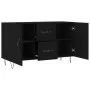 Black engineered wood sideboard 100x36x60 cm by vidaXL, Sideboards - Ref: Foro24-828165, Price: 99,47 €, Discount: %
