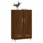 Aparador alto madera de ingeniería roble marrón 69,5x31x115 cm de vidaXL, Aparadores - Ref: Foro24-828219, Precio: 89,94 €, D...