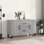 Aparador de madera de ingeniería gris Sonoma 100x36x60 cm de vidaXL, Aparadores - Ref: Foro24-828202, Precio: 119,33 €, Descu...