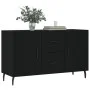 Aparador de madera de ingeniería negro 100x36x60 cm de vidaXL, Aparadores - Ref: Foro24-828189, Precio: 87,01 €, Descuento: %