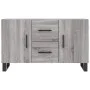 Sonoma gray engineered wood sideboard 100x36x60 cm by vidaXL, Sideboards - Ref: Foro24-828202, Price: 117,44 €, Discount: %