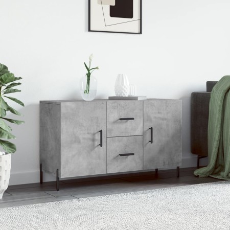 Aparador de madera de ingeniería gris hormigón 100x36x60 cm de vidaXL, Aparadores - Ref: Foro24-828184, Precio: 104,68 €, Des...