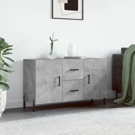 Concrete gray engineered wood sideboard 100x36x60 cm by vidaXL, Sideboards - Ref: Foro24-828184, Price: 103,14 €, Discount: %