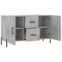 Aparador de madera de ingeniería gris hormigón 100x36x60 cm de vidaXL, Aparadores - Ref: Foro24-828184, Precio: 104,68 €, Des...