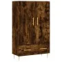 Tall sideboard engineered wood smoked oak 69.5x31x115 cm by vidaXL, Sideboards - Ref: Foro24-828225, Price: 85,01 €, Discount: %