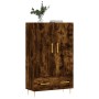 Hohes Sideboard aus Holzwerkstoff, geräucherte Eiche, 69,5 x 31 x 115 cm von vidaXL, Sideboards - Ref: Foro24-828225, Preis: ...