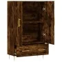 Tall sideboard engineered wood smoked oak 69.5x31x115 cm by vidaXL, Sideboards - Ref: Foro24-828225, Price: 85,01 €, Discount: %