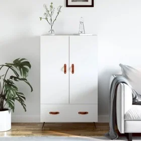 Weißes hohes Sideboard aus Holzwerkstoff, 69,5 x 31 x 115 cm von vidaXL, Sideboards - Ref: Foro24-828204, Preis: 88,43 €, Rab...