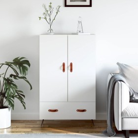 Weißes hohes Sideboard aus Holzwerkstoff, 69,5 x 31 x 115 cm von vidaXL, Sideboards - Ref: Foro24-828204, Preis: 89,52 €, Rab...