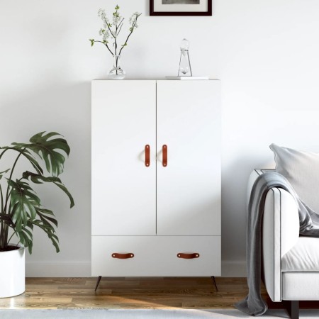 Weißes hohes Sideboard aus Holzwerkstoff, 69,5 x 31 x 115 cm von vidaXL, Sideboards - Ref: Foro24-828204, Preis: 89,52 €, Rab...