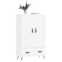 Weißes hohes Sideboard aus Holzwerkstoff, 69,5 x 31 x 115 cm von vidaXL, Sideboards - Ref: Foro24-828204, Preis: 89,52 €, Rab...