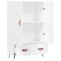 Weißes hohes Sideboard aus Holzwerkstoff, 69,5 x 31 x 115 cm von vidaXL, Sideboards - Ref: Foro24-828204, Preis: 89,52 €, Rab...