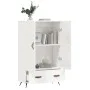 Aparador alto madera de ingeniería blanco brillo 69,5x31x115 cm de vidaXL, Aparadores - Ref: Foro24-828206, Precio: 90,62 €, ...