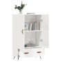 Hochglänzendes Sideboard aus weißem Holzwerkstoff, 69,5 x 31 x 115 cm von vidaXL, Sideboards - Ref: Foro24-828206, Preis: 91,...
