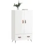 Aparador alto madera de ingeniería blanco brillo 69,5x31x115 cm de vidaXL, Aparadores - Ref: Foro24-828206, Precio: 90,62 €, ...