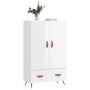 Hochglänzendes Sideboard aus weißem Holzwerkstoff, 69,5 x 31 x 115 cm von vidaXL, Sideboards - Ref: Foro24-828206, Preis: 91,...