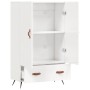 Hochglänzendes Sideboard aus weißem Holzwerkstoff, 69,5 x 31 x 115 cm von vidaXL, Sideboards - Ref: Foro24-828206, Preis: 91,...