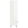 Aparador alto madera de ingeniería blanco brillo 69,5x31x115 cm de vidaXL, Aparadores - Ref: Foro24-828206, Precio: 91,62 €