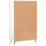 Aparador alto madera de ingeniería blanco brillo 69,5x31x115 cm de vidaXL, Aparadores - Ref: Foro24-828206, Precio: 90,62 €, ...