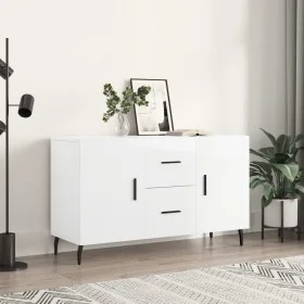 Glossy white engineered wood sideboard 100x36x60 cm by vidaXL, Sideboards - Ref: Foro24-828190, Price: 118,88 €, Discount: %