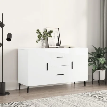 Glossy white engineered wood sideboard 100x36x60 cm by vidaXL, Sideboards - Ref: Foro24-828190, Price: 118,88 €, Discount: %