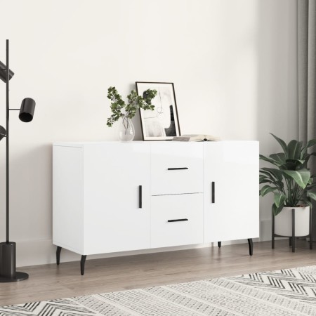 Hochglanzweißes Sideboard aus Holzwerkstoff, 100 x 36 x 60 cm von vidaXL, Sideboards - Ref: Foro24-828190, Preis: 120,77 €, R...