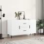 Hochglanzweißes Sideboard aus Holzwerkstoff, 100 x 36 x 60 cm von vidaXL, Sideboards - Ref: Foro24-828190, Preis: 120,77 €, R...
