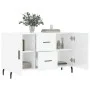 Glossy white engineered wood sideboard 100x36x60 cm by vidaXL, Sideboards - Ref: Foro24-828190, Price: 118,88 €, Discount: %