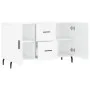 Glossy white engineered wood sideboard 100x36x60 cm by vidaXL, Sideboards - Ref: Foro24-828190, Price: 118,88 €, Discount: %