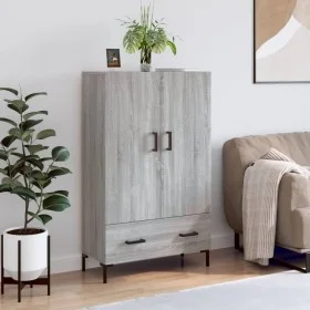 Aparador alto madera de ingeniería gris Sonoma 69,5x31x115 cm de vidaXL, Aparadores - Ref: Foro24-828242, Precio: 93,04 €, De...