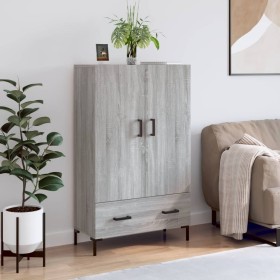 Tall Sonoma gray engineered wood sideboard 69.5x31x115 cm by vidaXL, Sideboards - Ref: Foro24-828242, Price: 94,16 €, Discoun...