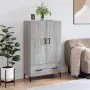 Aparador alto madera de ingeniería gris Sonoma 69,5x31x115 cm de vidaXL, Aparadores - Ref: Foro24-828242, Precio: 93,04 €, De...
