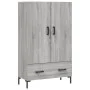 Aparador alto madera de ingeniería gris Sonoma 69,5x31x115 cm de vidaXL, Aparadores - Ref: Foro24-828242, Precio: 93,04 €, De...