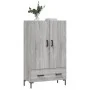 Aparador alto madera de ingeniería gris Sonoma 69,5x31x115 cm de vidaXL, Aparadores - Ref: Foro24-828242, Precio: 93,04 €, De...