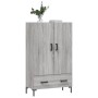 Tall Sonoma gray engineered wood sideboard 69.5x31x115 cm by vidaXL, Sideboards - Ref: Foro24-828242, Price: 94,09 €, Discoun...