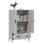 Aparador alto madera de ingeniería gris Sonoma 69,5x31x115 cm de vidaXL, Aparadores - Ref: Foro24-828242, Precio: 93,04 €, De...
