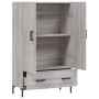 Tall Sonoma gray engineered wood sideboard 69.5x31x115 cm by vidaXL, Sideboards - Ref: Foro24-828242, Price: 94,09 €, Discoun...