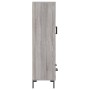Tall Sonoma gray engineered wood sideboard 69.5x31x115 cm by vidaXL, Sideboards - Ref: Foro24-828242, Price: 94,09 €, Discoun...