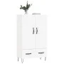 Aparador alto madera de ingeniería blanco 69,5x31x115 cm de vidaXL, Aparadores - Ref: Foro24-828228, Precio: 85,91 €, Descuen...
