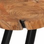 Mesa de centro con 6 troncos madera maciza de acacia 35 cm