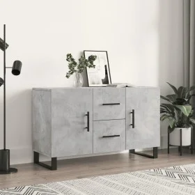 Concrete gray engineered wood sideboard 100x36x60 cm by vidaXL, Sideboards - Ref: Foro24-828200, Price: 122,36 €, Discount: %