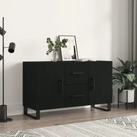 Sideboard aus schwarzem Holzwerkstoff 100x36x60 cm von vidaXL, Sideboards - Ref: Foro24-828197, Preis: 100,41 €, Rabatt: %