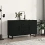 Aparador de madera de ingeniería negro 100x36x60 cm de vidaXL, Aparadores - Ref: Foro24-828197, Precio: 100,16 €, Descuento: %