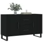 Aparador de madera de ingeniería negro 100x36x60 cm de vidaXL, Aparadores - Ref: Foro24-828197, Precio: 100,16 €, Descuento: %